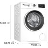 H1: Фронтальная стиральная машина 8 кг, 1400 об/мин, белая с EcoSilenceDrive и английским управлением - 84.5x59.8x59 см (63.2 см с дверцей)