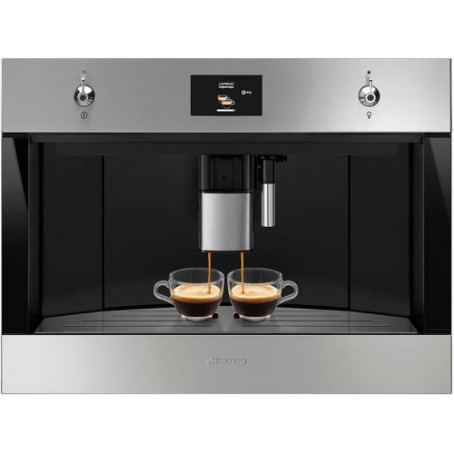 Кофемашина Smeg CMS4303XRU - Автоматическая кофемашина 60 см, высота 45 см, нержавеющая сталь с защитой от отпечатков пальцев