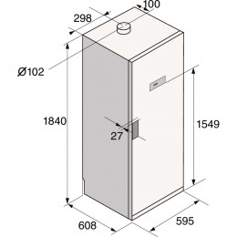 Сушильный шкаф ASKO DC7784V.T, вентиляционный, 8 программ, до 60°C