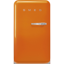 Холодильник SMEG FAB10LOR6, стиль 50-х, однокамерный, 122 л, морозильная камера, энергоэффективность D, оранжевый