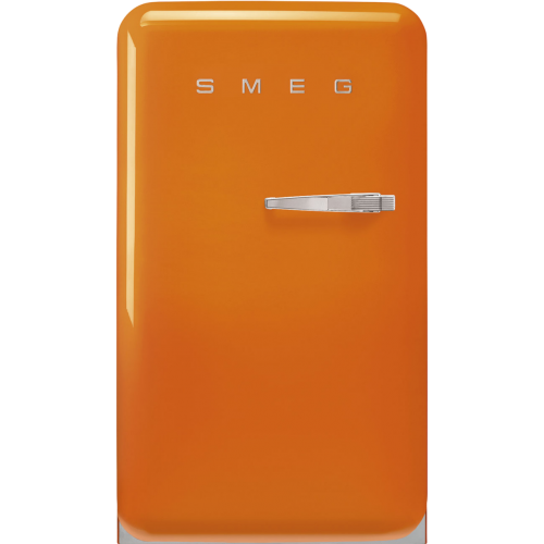 Холодильник SMEG 50-х годов, однокамерный, оранжевый, 122 л, с морозильной камерой и компрессором, класс D