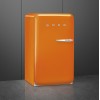 Холодильник SMEG 50-х годов, однокамерный, оранжевый, 122 л, с морозильной камерой и компрессором, класс D
