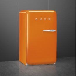 Холодильник SMEG FAB10LOR6, стиль 50-х, однокамерный, 122 л, морозильная камера, энергоэффективность D, оранжевый