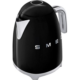 Электрический чайник SMEG KLF03BLEU, 1.7 л, 2400 Вт, нержавеющая сталь, черный