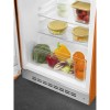 Холодильник SMEG 50-х годов, однокамерный, оранжевый, 122 л, с морозильной камерой и компрессором, класс D