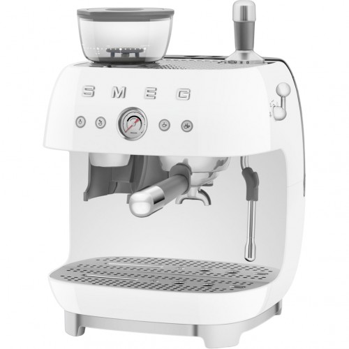H1: Кофемашина-эспрессо SMEG EGF03WHEU с встроенной кофемолкой, белая - идеальный выбор для настоящих ценителей кофе