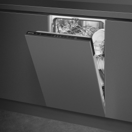 Посудомоечная машина SMEG ST4522DIN, 45 см, 9 комплектов, 6 программ, инверторный мотор
