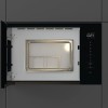 Встраиваемая микроволновая печь Gorenje 20 л с грилем, 15 автопрограмм и электронным управлением - черная, размеры 38.6х59.4х31.7 см