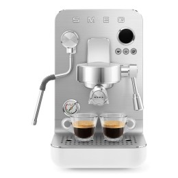 Кофемашина Smeg EMC02WHMEU, 15 бар, белая, кнопочное управление