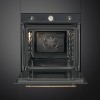 Встраиваемый духовой шкаф SMEG Cortina 60 см с 9 режимами, пиролизом и удобными поворотными переключателями - идеальный выбор для вашей кухни!