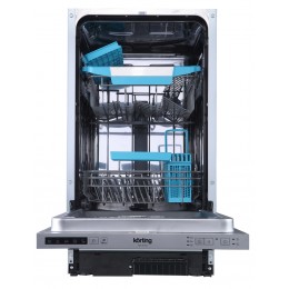 Korting KDI 45140: Встраиваемая посудомоечная машина, 45 см, 10 компл., А++, 5 программ, отложенный старт.
