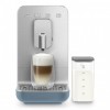 Автоматическая кофемашина Smeg 1350 Вт с регулировкой помола, подсветкой и 19 бар давления - синяя