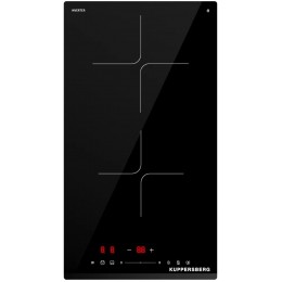 Варочная панель Kuppersberg ICI 306, 28.8 см, индукция, 2 конфорки, 9 уровней мощности, таймер, Booster, слайдерное управление.