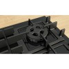 H1: Газовая варочная панель Serie 4 60 см с закаленным стеклом, 4 конфорки и WOK, чугунные решетки, газ-контроль, электроподжиг - Сделано в Испании