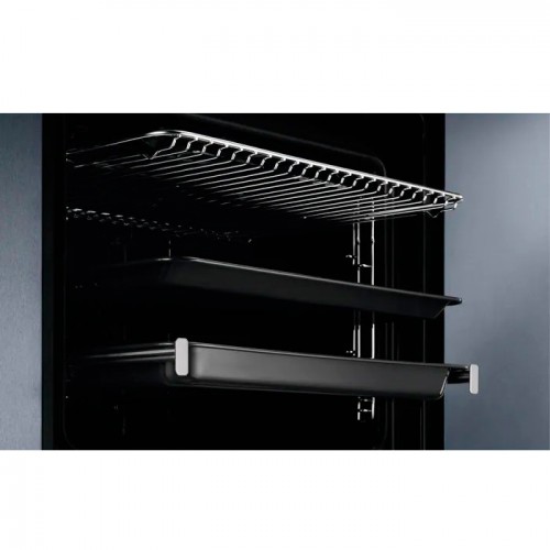Встраиваемая электрическая духовка ELECTROLUX SteamBake черная с паром, таймером и телескопическими направляющими