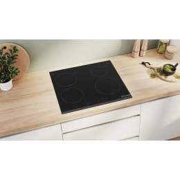Индукционная варочная панель Bosch PIF651HC1E, 60 см, 4 конфорки, черная, сенсорное управление