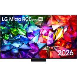 Телевизор ЖК 86'' LG/ 86", Ultra HD, MicroRGB LED, Ultra Dimming Technology, 11 AI Super Upscaling 5K, Smart TV (WebOS 26), Wi-Fi 6, DVB-T2/C/S2, MR, 120Hz Native (VRR 165Hz), 2.2ch (40W), 4хHDMI, 2хUSB, 2 Pole, черный графит, 2026