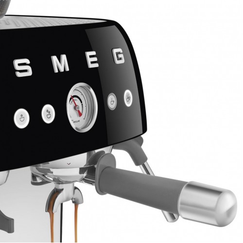 H1: Кофемашина SMEG EGF03BLEU с встроенной кофемолкой, черная - идеальный выбор для любителей эспрессо