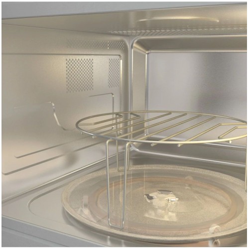 Встраиваемая микроволновая печь Gorenje 20 л с грилем, 15 автопрограмм и электронным управлением - черная, размеры 38.6х59.4х31.7 см
