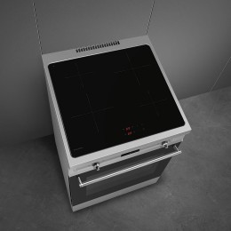 Варочный центр SMEG c6imxt2, 60 см, индукция, 4 зоны, 79 л, А, нержавейка