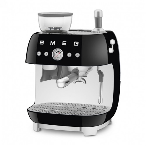 H1: Кофемашина SMEG EGF03BLEU с встроенной кофемолкой, черная - идеальный выбор для любителей эспрессо