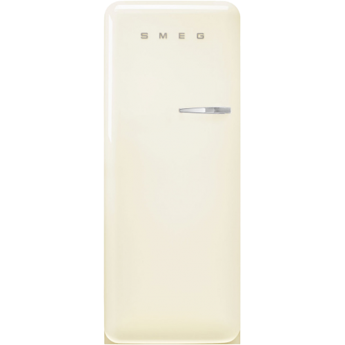 Холодильник SMEG/ Отдельностоящий однодверный холодильник, ВхШхГ 1500х601х728 мм, стиль 50-х годов, 60 см, кремовый, петли слева