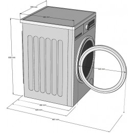 Стиральная машина KORTING KWM 50IM140, 8 кг, 1400 об/мин, 53 см, инвертор, А+++