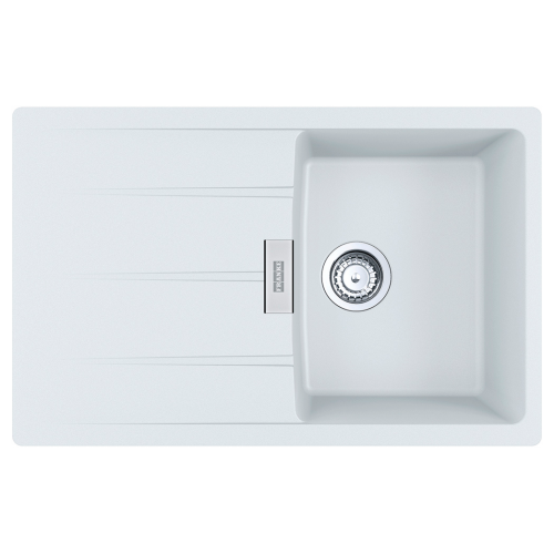 Мойка Franke Centro CNG 611/211-78 из Fragranite+ (белая) для базы 45 см на столешницу