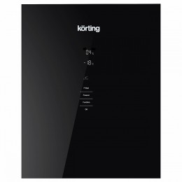 Холодильник Korting KNFC 61869 GN, 223 л, 94 л, No Frost, сенсорное управление, черное стекло
