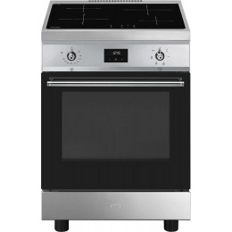 Варочный центр SMEG c6imxt2, 60 см, индукция, 4 зоны, 79 л, А, нержавейка