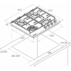 Газовая варочная поверхность Kuppersberg 60 см с 4 конфорками, WOK (3,8 кВт), автоподжиг и газ-контроль, белая
