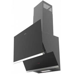 Вытяжка Korting khc 65070 gn, 60см, сенсорное управление, 3 режима, 450 м³/ч, таймер, алюминиевый фильтр, LED освещение, 50 дБ, черное стекло.