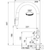 Смеситель Franke 120.0736.603/ Best, Смеситель Maris Slim Clear Water J Pulldown AN, антрацит