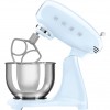Планетарный миксер SMEG 1000 Вт, 4.8 л, 10 скоростей - Пастельный голубой, стиль 50-х годов