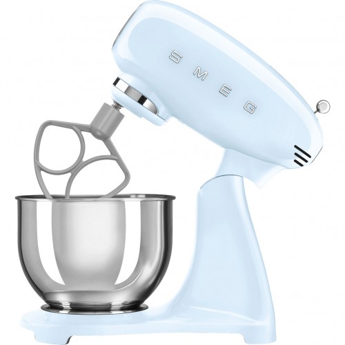 Планетарный миксер SMEG 1000 Вт, 4.8 л, 10 скоростей - Пастельный голубой, стиль 50-х годов