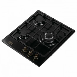 Варочная панель Korting hg 465 ctrn, 45см, Газ, WOK, Газ-контроль, Электроподжиг, Чугунные держатели