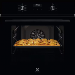 Электрическая духовка EOD5C70BZ с паром SteamBake, чёрная, таймер, отложенный старт, Easy Entry.