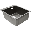 METAL 4050 titan 1 чаша 360*420*205, общий размер: 400*500*200, монтаж: универсальный, материал: нержавеющая сталь AISI 304, цвет: титан