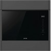 Встраиваемая микроволновая печь Gorenje 20 л с грилем, 15 автопрограмм и электронным управлением - черная, размеры 38.6х59.4х31.7 см
