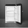 Холодильник SMEG 50-х годов, однокамерный, черный, 122 л, с морозильной камерой и компрессором, энергоэффективность D