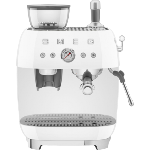 H1: Кофемашина-эспрессо SMEG EGF03WHEU с встроенной кофемолкой, белая - идеальный выбор для настоящих ценителей кофе