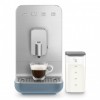 Автоматическая кофемашина Smeg 1350 Вт с регулировкой помола, подсветкой и 19 бар давления - синяя