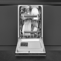 Посудомоечная машина SMEG ST4522DIN, 45 см, 9 комплектов, 6 программ, инверторный мотор