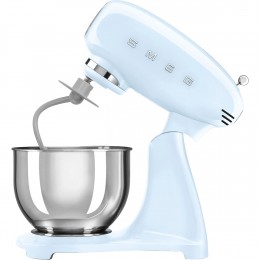 Планетарный миксер SMEG SMF05PBEU, 1000 Вт, 4.8 л, 10 скоростей, пастельный голубой