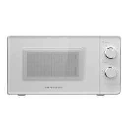 Микроволновая печь KUPPERSBERG/ Микроволновая печь KUPPERSBERG, отдельностоящая, 5 уровней мощности, объем 20 л, гриль, поворотный переключатель, таймер, блокировка от детей, поворотный стол, цвет белый