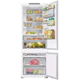 Встраиваемый холодильник Samsung, ВхШхГ 193.5x69x55 см, объем 389 (289+100) л, Twin Cooling, зона свежести, режим "Отпуск", No Frost, Wi-Fi, слайдерное крепление, энергоэффективность E