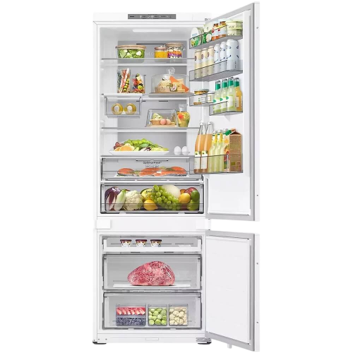 Встраиваемый холодильник Samsung, ВхШхГ 193.5x69x55 см, объем 389 (289+100) л, Twin Cooling, зона свежести, режим "Отпуск", No Frost, Wi-Fi, слайдерное крепление, энергоэффективность E