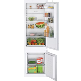 Bosch KIV87NS306, Встраиваемый холодильник 270 л, Нижняя морозильная камера, Ниша 177,5х56х55 см, Low Frost, Скользящие направляющие