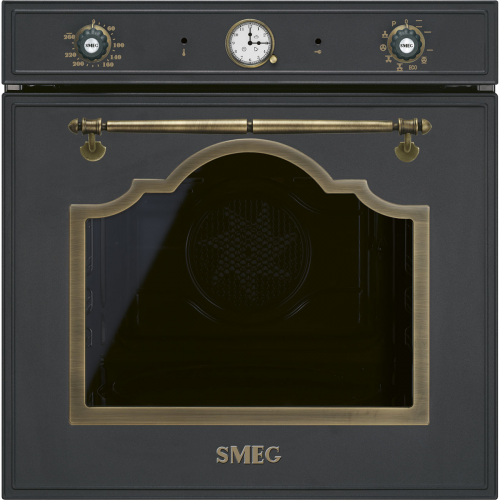 Встраиваемый духовой шкаф SMEG Cortina 60 см с 9 режимами, пиролизом и удобными поворотными переключателями - идеальный выбор для вашей кухни!