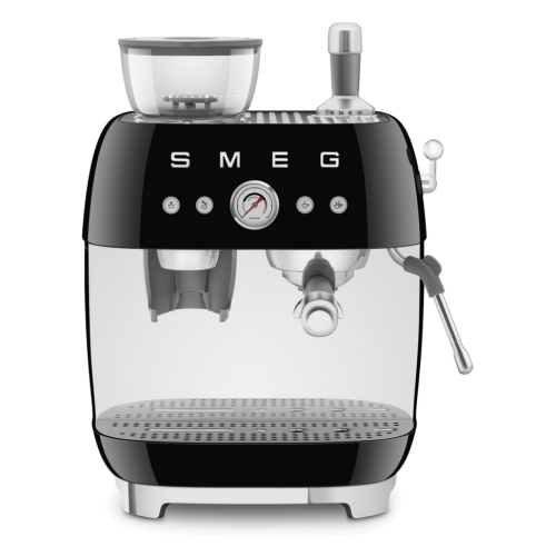 H1: Кофемашина SMEG EGF03BLEU с встроенной кофемолкой, черная - идеальный выбор для любителей эспрессо